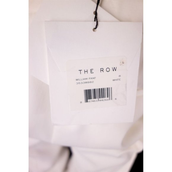 THE ROW New William Single-Pleat Straight-Leg Pants in Cream As-is - Picture 9 of 10